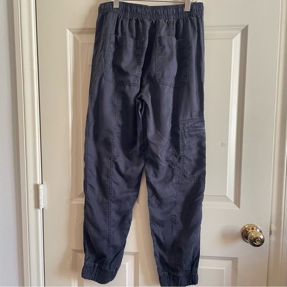 Nicole Miller Jogger Gray Pants Lyocell Tappered Pull Cargo - Picture 4 of 13